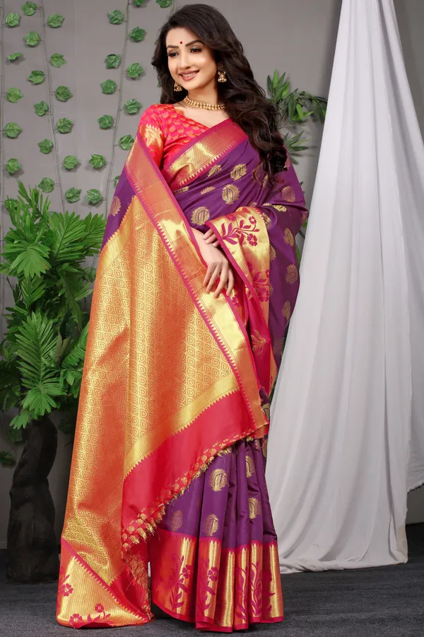 PURPLE_ZARI_WORK_PATOLA_SILK_SAREE